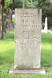 Tombstone of Nancy Green