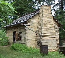 Replica of the Lincoln Boyhood Cabin in Southern Indiana